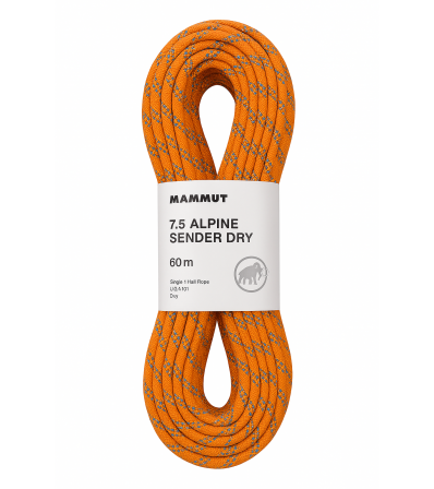 Въже Mammut 7.5 Alpine Sender Dry 60m Summer 2022